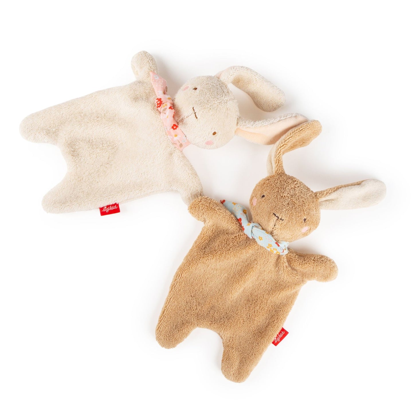 Schnuffeltuch Hase braun mit vier Zipfeln von sigikid