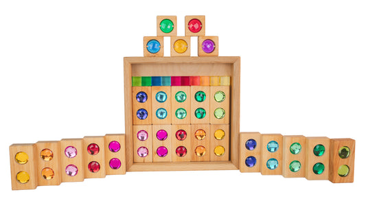 Bauspiel - 0152 Kleine Farbstraße mit Lichtbauwürfel 45 Teile