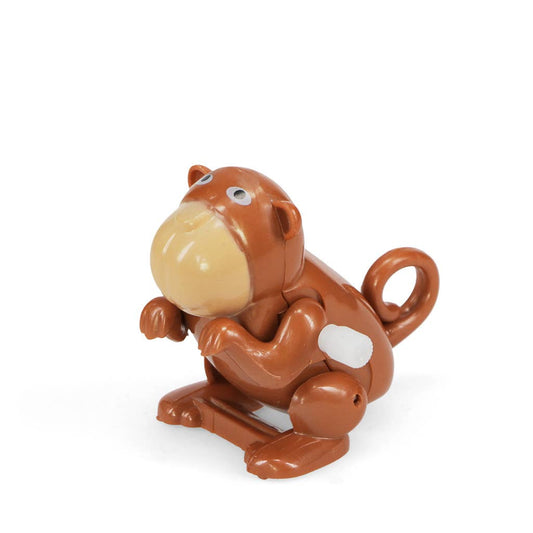Rex London Aufziehspielzeug, brauner Affe mit beigem Bauch und aufgerolltem Schwanz, Packshot