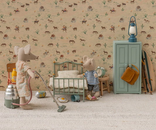 Maileg - Vintage Einzelbett, Maus - Mint Bild 2