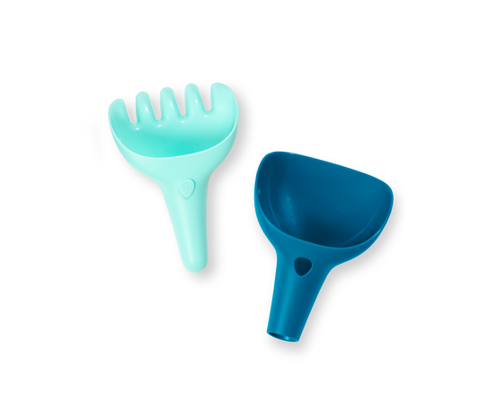 Multifunktions-Gartengerät Raki von Quut in Pastellfarben mit ergonomischer Form