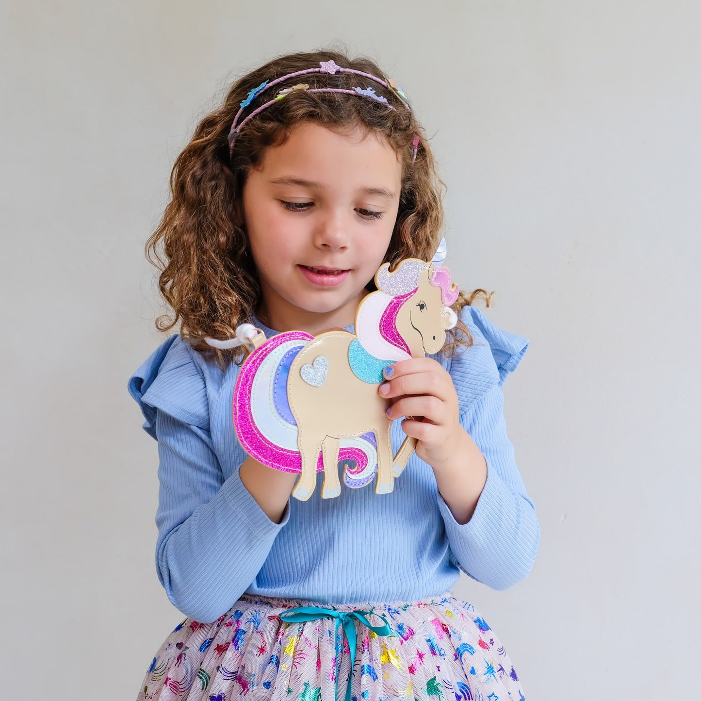 Mimi & Lula - Tasche Magisches Einhorn - 193005-23 MAGICAL UNICORN BAG & 192029-38 UNICORNLAND DOUBLE HEADBAND & 195002-23 RAINBOW UNICORN TUTU 2