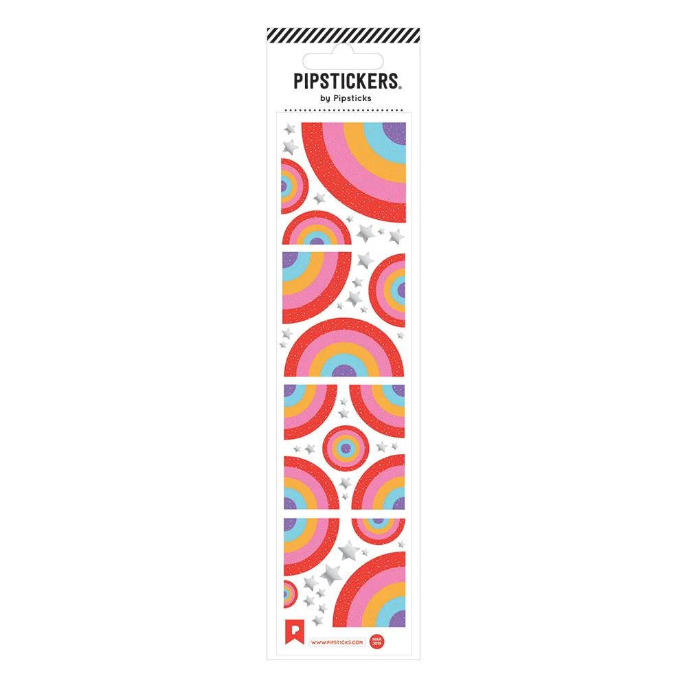 Sticker-Set Pipsticks A Rainbow Of Many Shapes mit geometrischen Formen in Regenbogenfarben