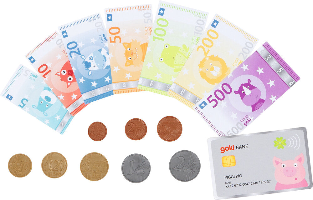 Goki - Spielgeld Tierische Taler, inkl. Kreditkarte Bild 1