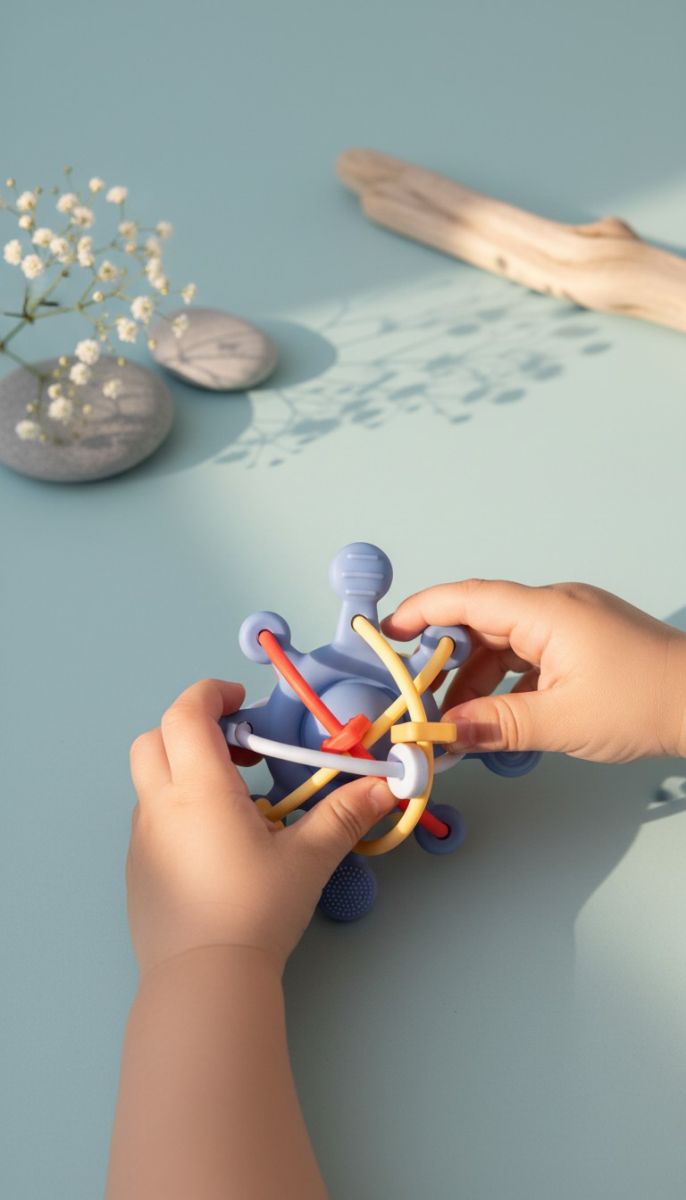 Little L - Sensorikspielzeug Stern Blau