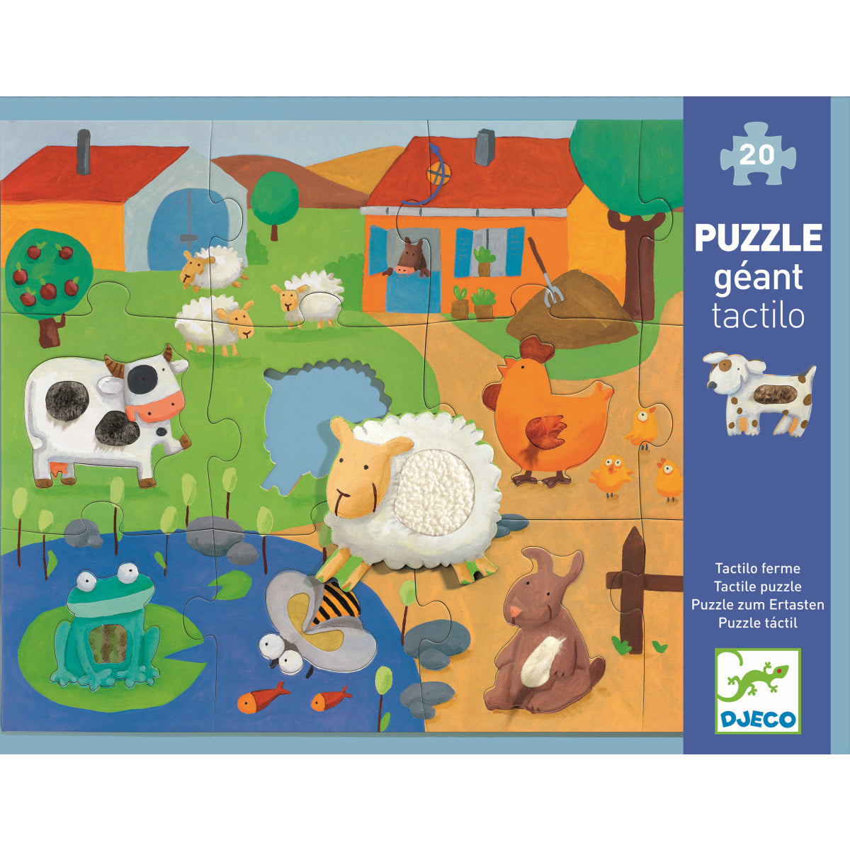 Djeco - Riesen-Fühlpuzzle: Bauernhof - 12 Teile Bild 7