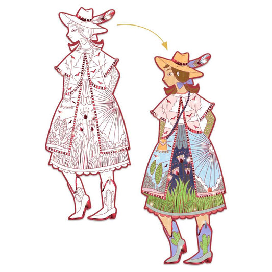 Djeco - Ausmalbilder: Demoiselles Fiodor Bild 3