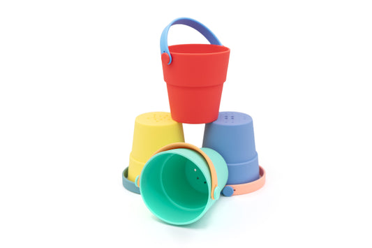 Little L - Badespielzeug Eimer aus Silikon - 4 Farben