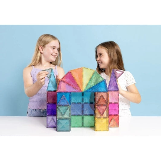 Connetix - Magnetbausteine Glitter Castle Pack 48-tlg.