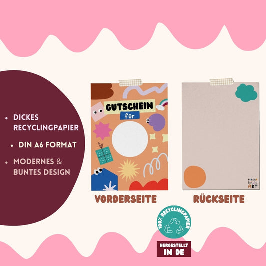 Modern Kids Art - Ein Gutschein voller Glück