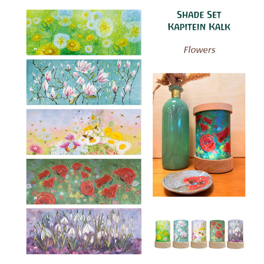 TOVERLUX Laterne - 5 Silhouetten Kapitein Kalk, Flowers