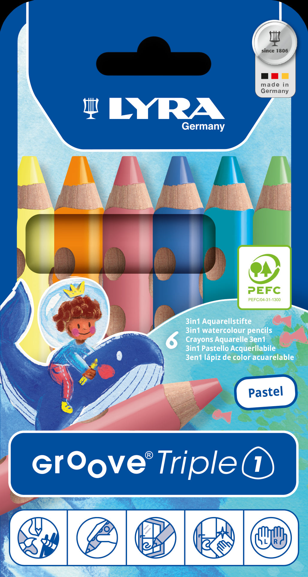 Lyra - Groove Triple Pastell 6 Bild 1
