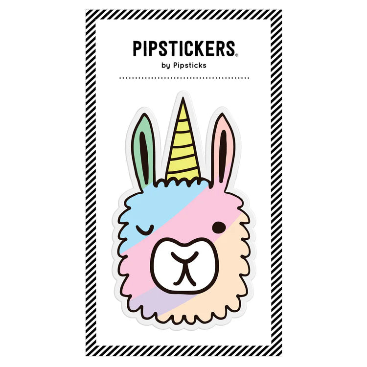 Pipsticks Big Puffy Llamacorn Sticker, dreidimensionale flauschige Aufkleber mit Lama-Einhorn-Motiven