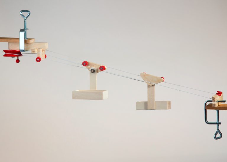 Kraul - Mini Seilbahn 2 Wagen mit Station