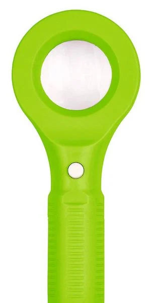 LED-Taschenlupe Expedition Natur von Moses mit transparentem Kunststoffgriff