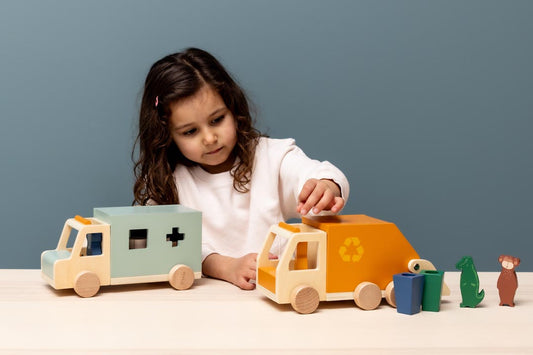 Trixie - Trixie Baby - Müllwagen aus Holz