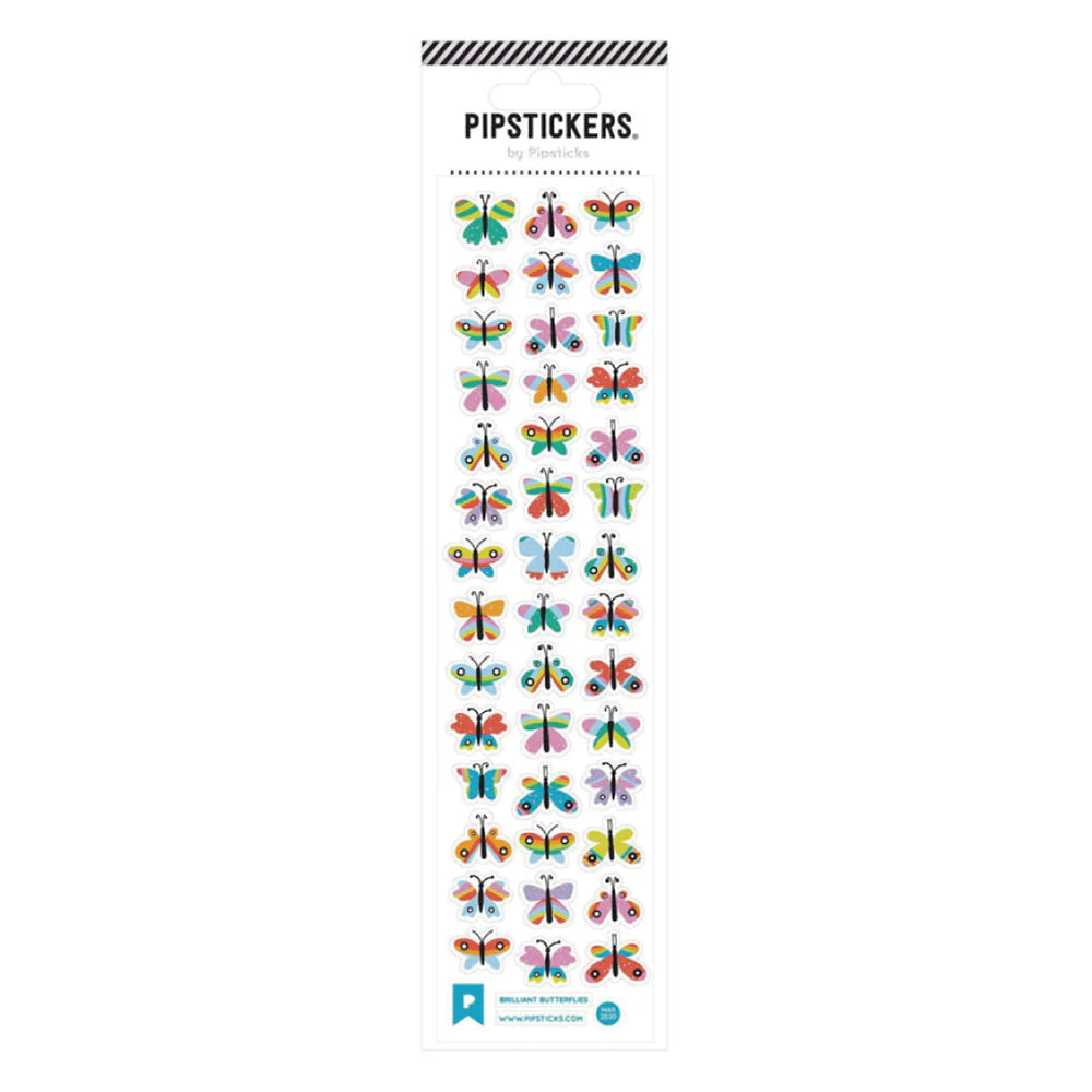 Schmetterlinge Sticker-Set Brilliant Butterflies von Pipsticks mit farbigen Motiven