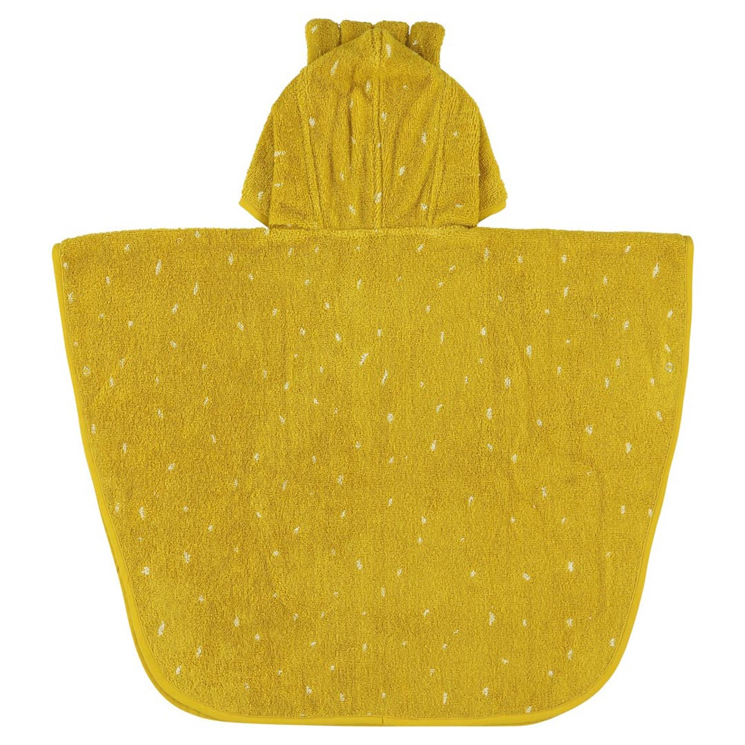 Kinderponcho Trixie Mr. Lion mit aufgesticktem Löwengesicht in Creme und Braun