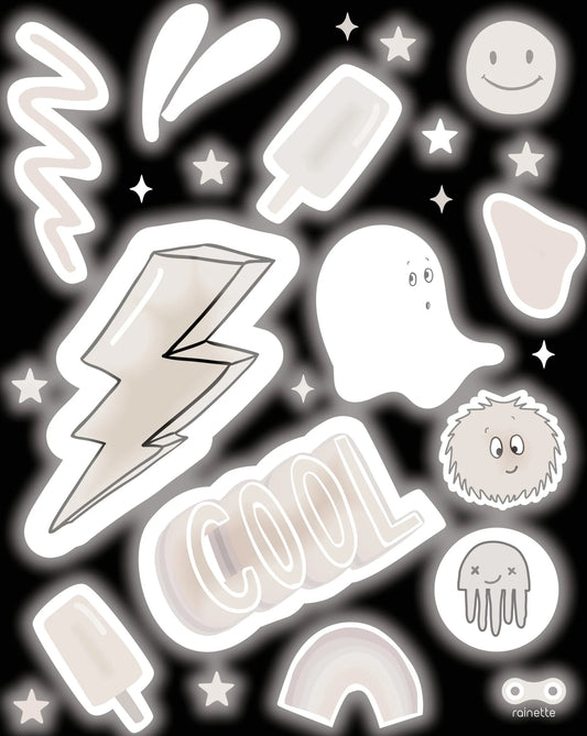 Rainette - Reflektierende Sticker - cool
