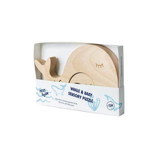 Petit Boum - Sensorikpuzzle - Wal & Baby