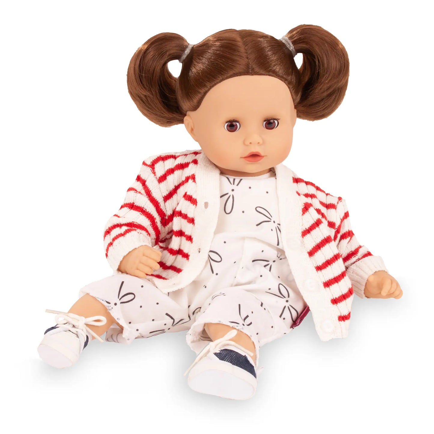 Götz - Babykombi The Bow, Anzug, Jacke und Schuhe - Puppenkleidung Gr. S (30-33cm)