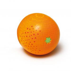 Holz-Orange von Erzi in naturgetreuer Orangefarbe für Kaufladen und Kinderküche
