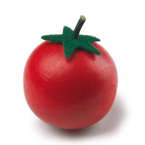 Holztomate in naturbelassener Farbe von Erzi für Kinderküche und Kaufladen