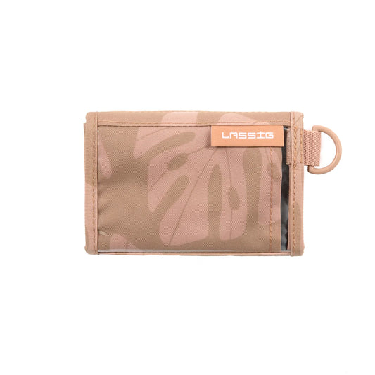 Lässig-Geldbeutel Bold mit caramelbraunem Blättermotiv