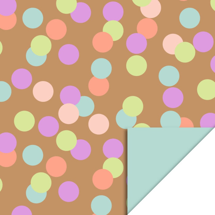 House of Products - Geschenkpapier 3m - Konfetti / Pistache