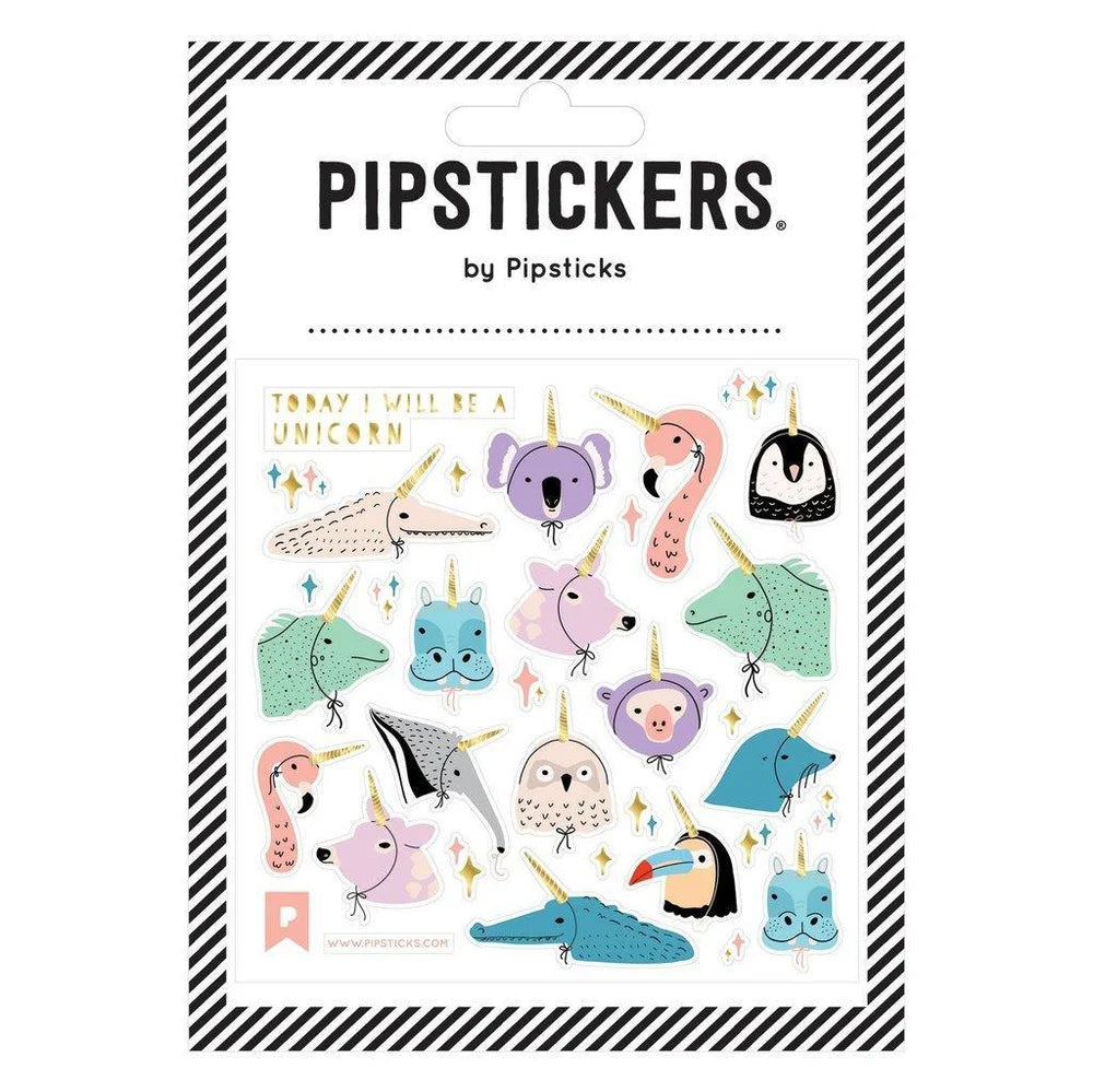 Sticker-Set I will be a Unicorn von Pipsticks mit fantasievollen Einhorn-Motiven