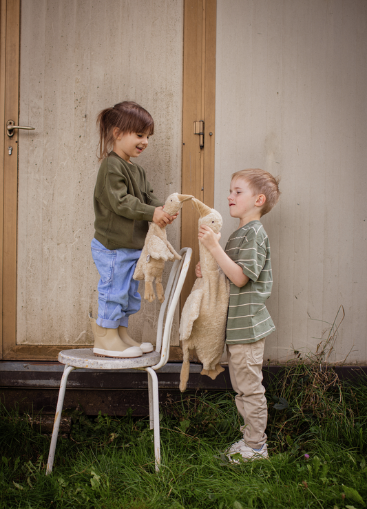 Senger Naturwelt - Bio Kuscheltier Wärmekissen Gans - klein beige