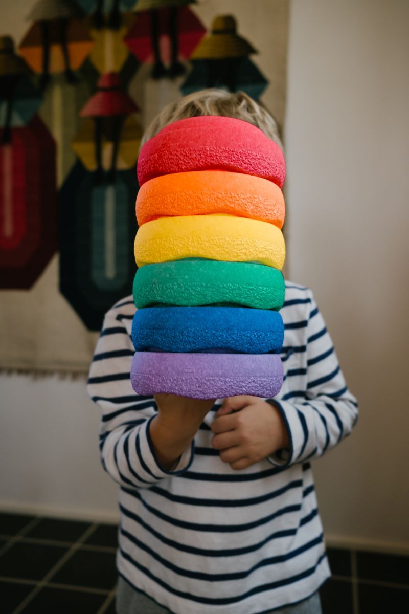 Stapelstein® MINI Original rainbow classic (6er Set)