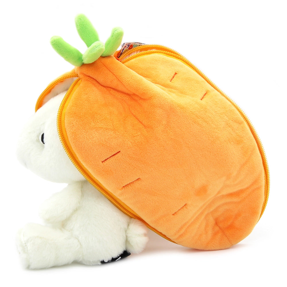 Les Déglingos - FLIPETZ - Plüsch Gadget der Hase in Karotte - grau orange 20cm