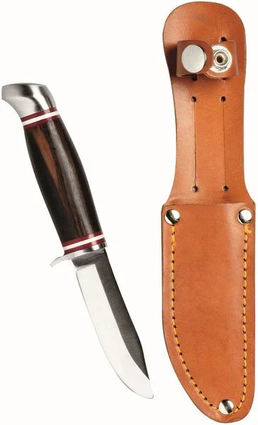 Outdoor-Messer Expedition Natur von Moses mit silberner Klinge und braunem Griff