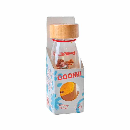 Petit Boum Move Bottle Autumn in grauer Verpackung mit blauem Design und Holzverschluss