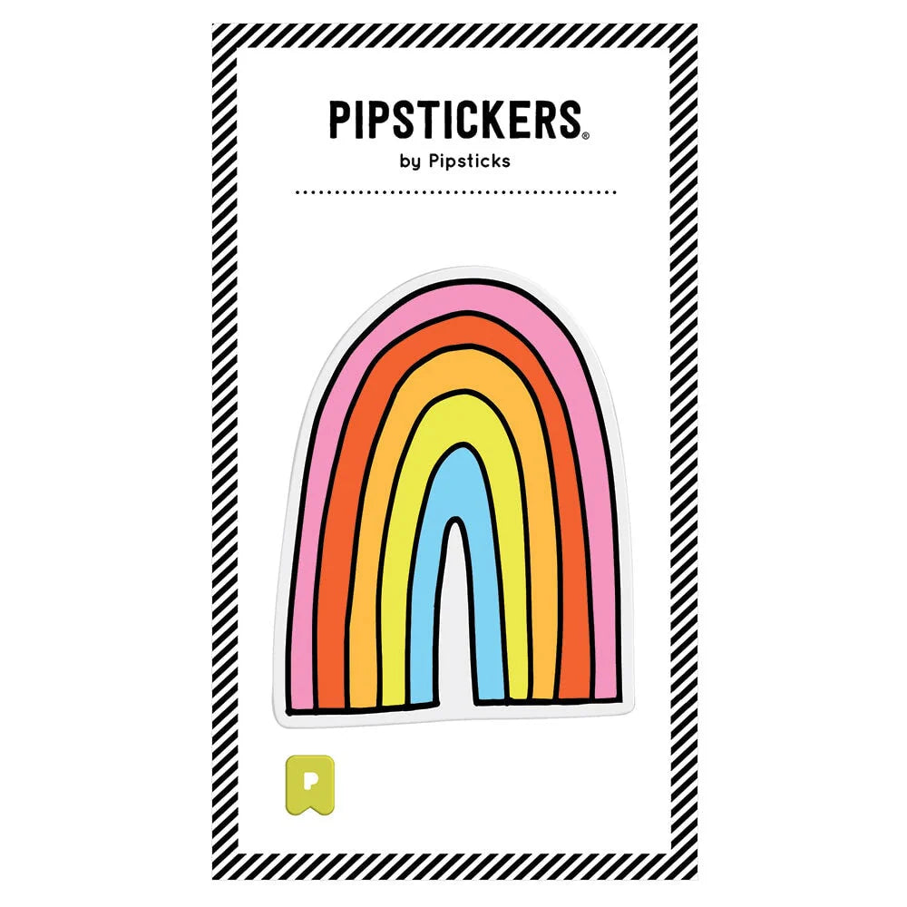 Pipsticks Big Puffy Rainbow Sticker mit flauschiger Oberflächenstruktur in Regenbogenfarben