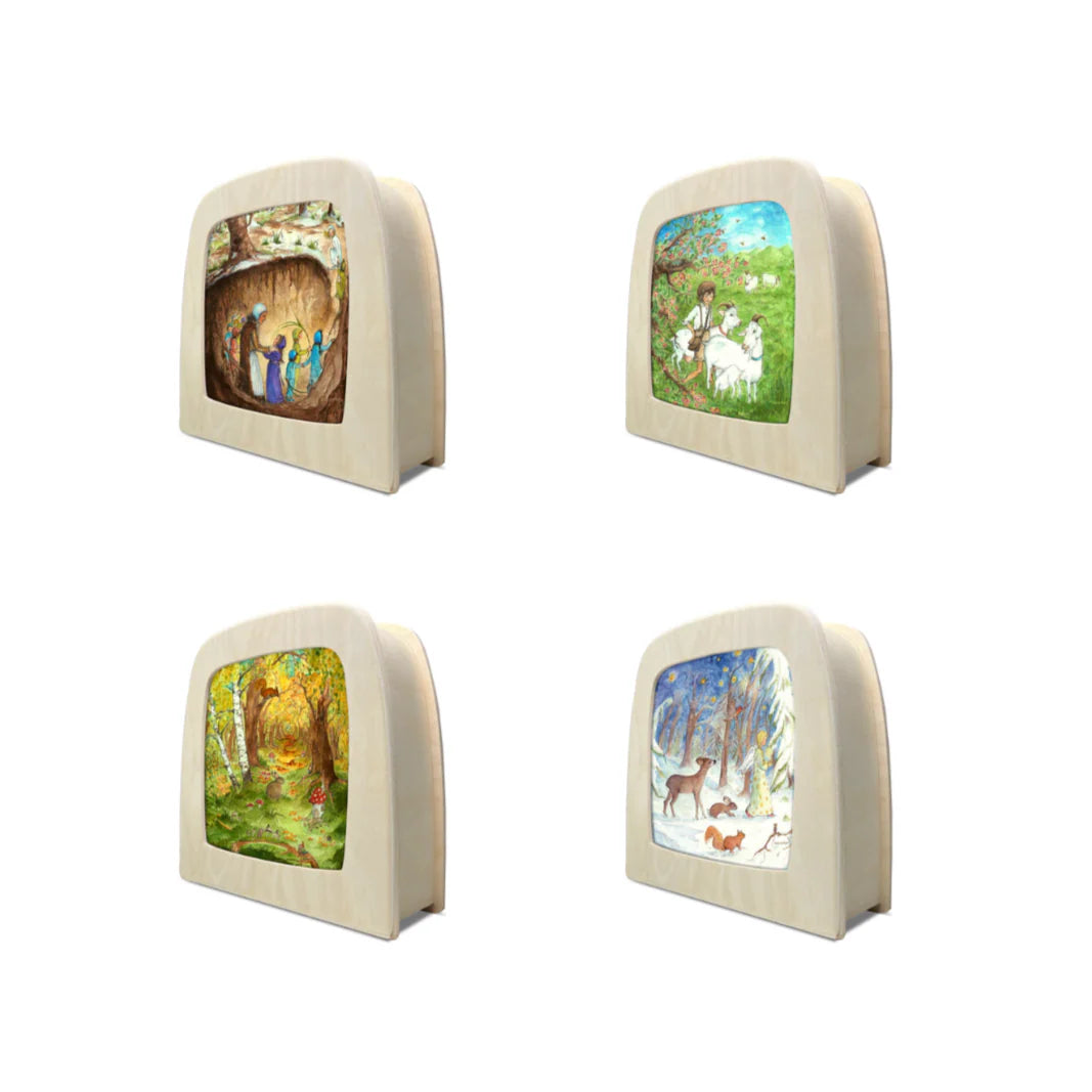 TOVERLUX - Lamp Starter-Set Robin Pieterse, 4 Silhouetten mit Lampe