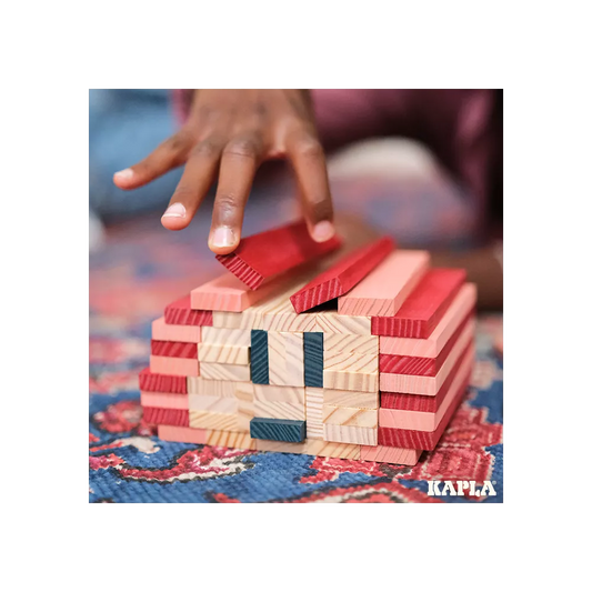 KAPLA - 120er BOX - ROT, ROSA, DUNKELBLAU