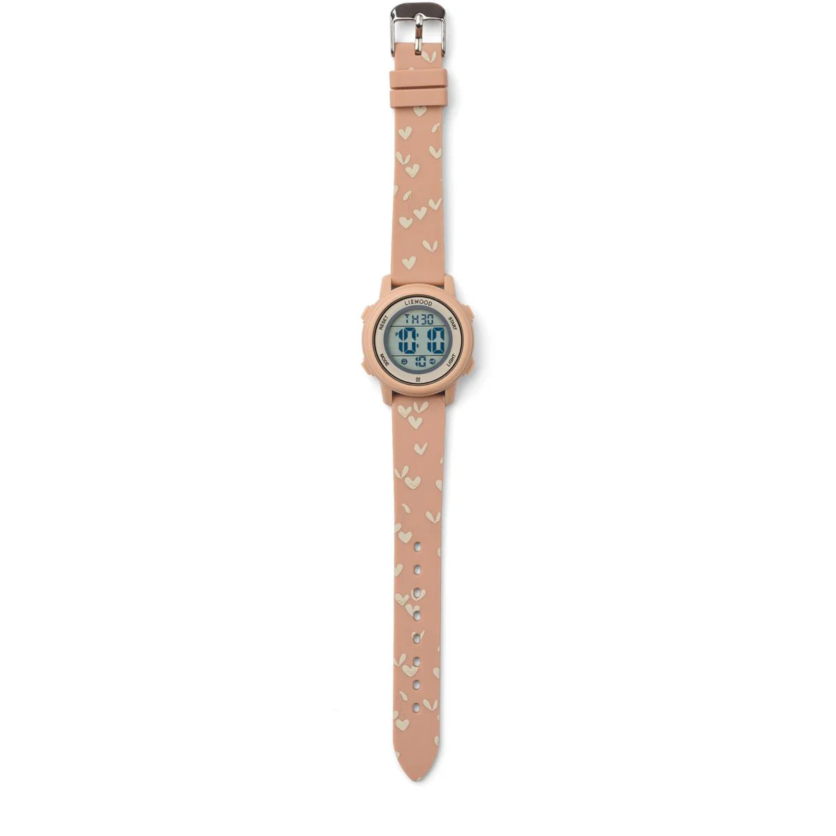Liewood SUSSI Armbanduhr Sweethearts in Pale Tuscany mit herzförmigen Motiven