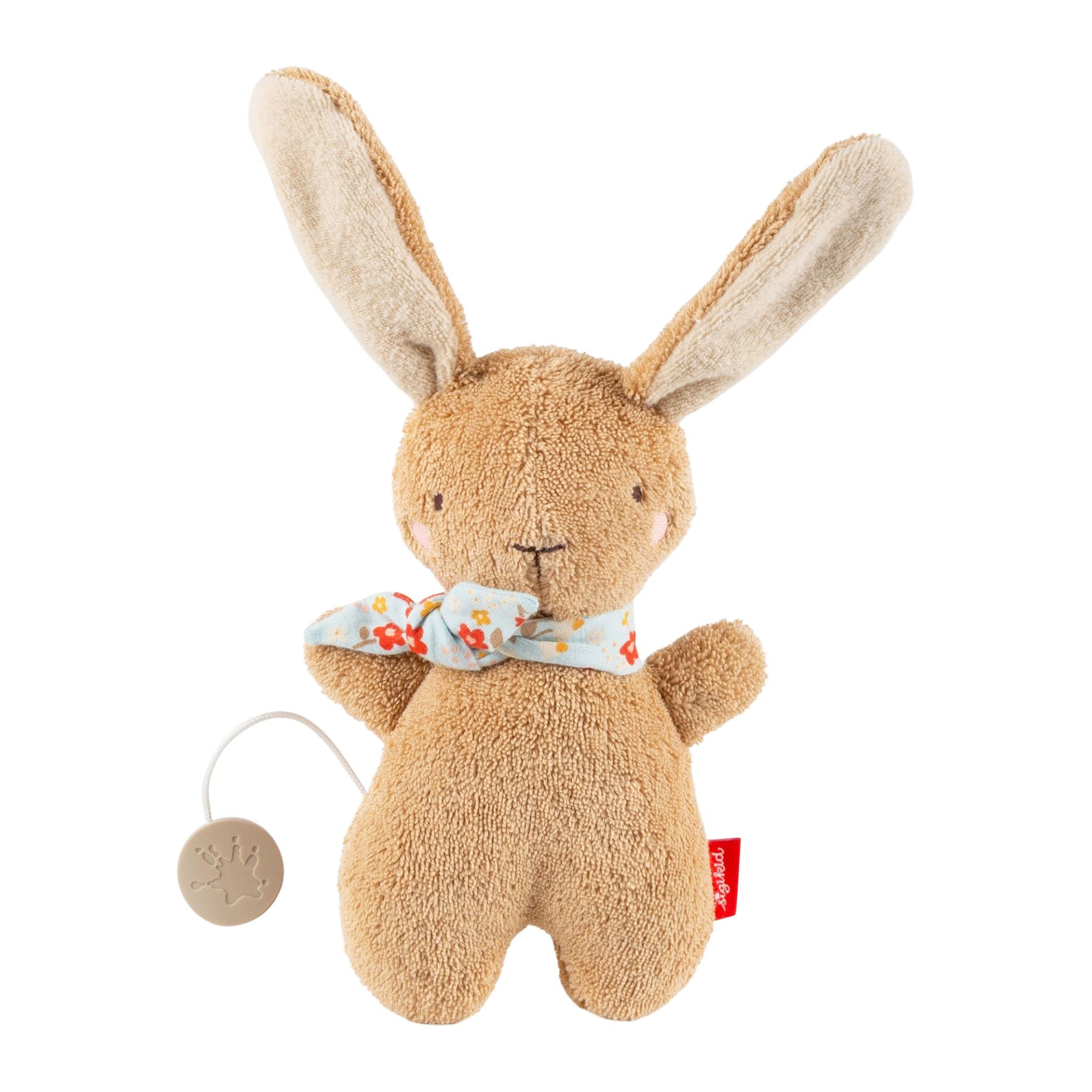 Mini-Spieluhr Hase braun mit aufziehbarer Melodie von sigikid
