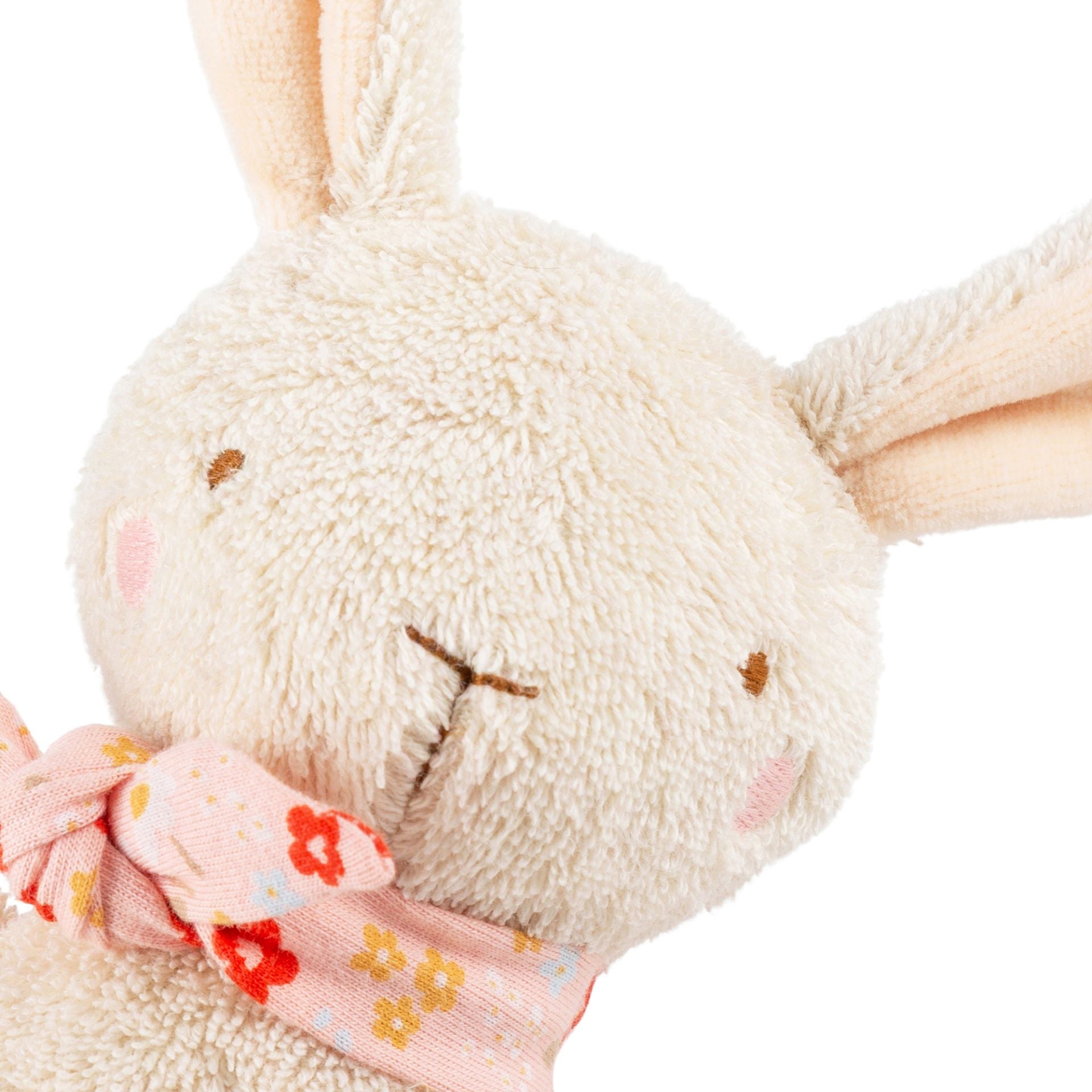 Mini Spieluhr Hase aus weichem weißem Stoff von sigikid mit Aufziehwerk