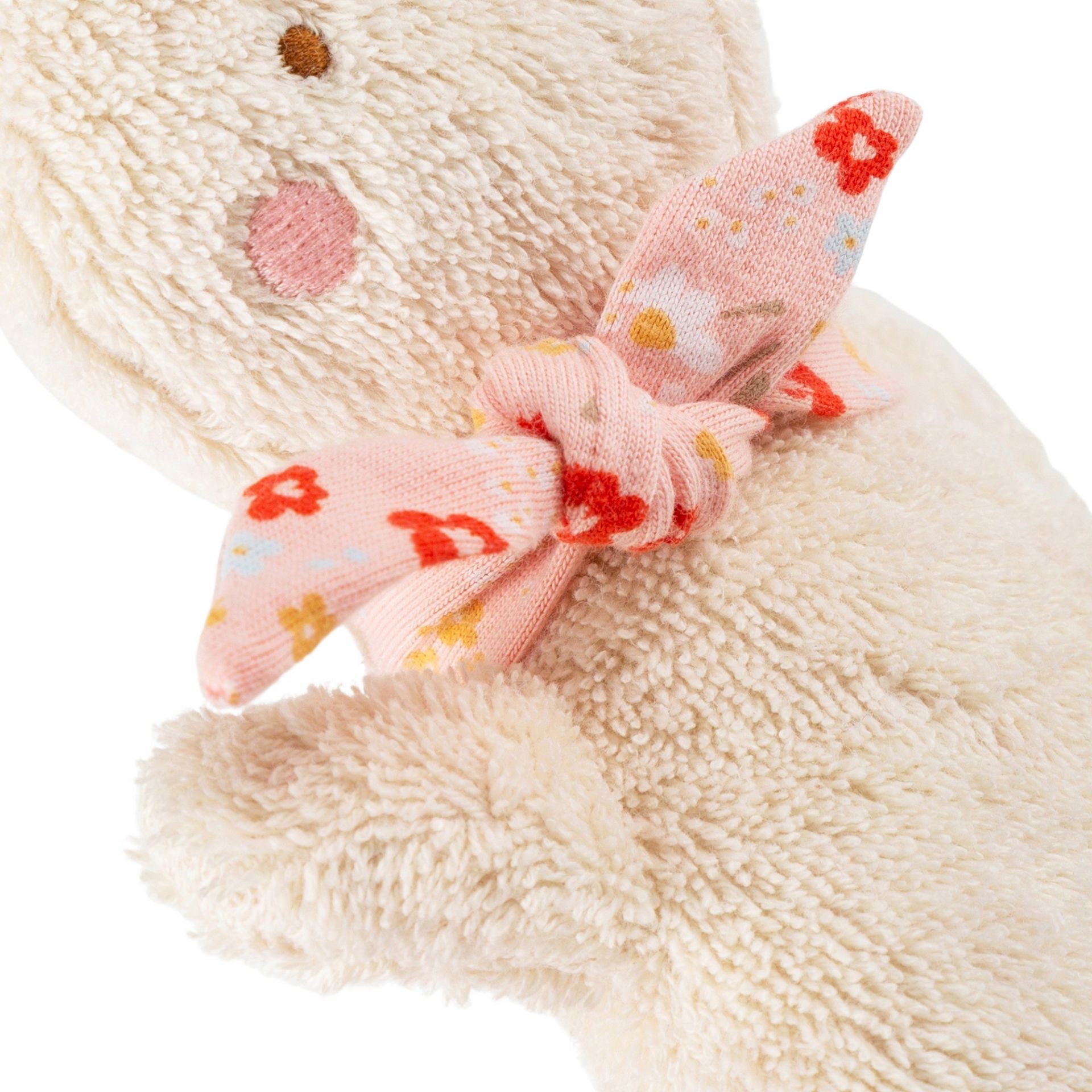 Mini Spieluhr Hase aus weichem weißem Stoff von sigikid mit Aufziehwerk