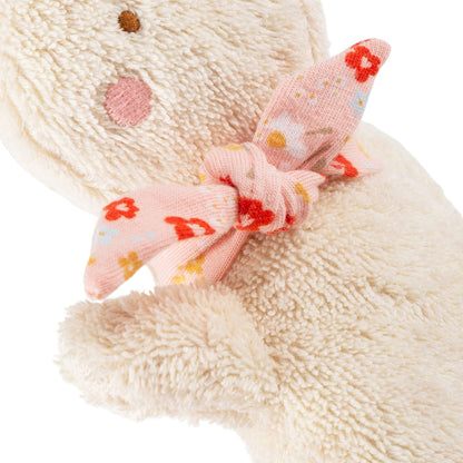 Mini Spieluhr Hase aus weichem weißem Stoff von sigikid mit Aufziehwerk
