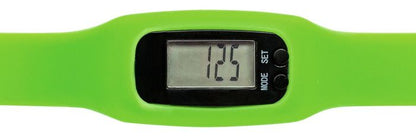 Digitale Armbanduhr mit Schrittzähler von Moses, schwarzes verstellbares Armband