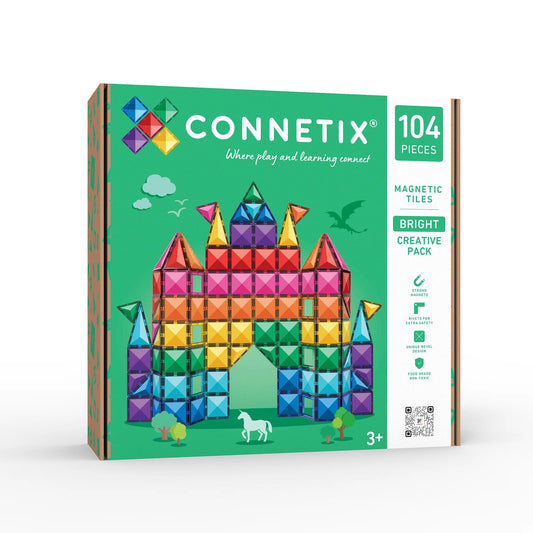 Verpackung Connetix Bright Creative Pack mit 104 Teilen