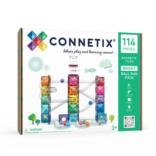 Verpackung Connetix Bright Ball Run Pack mit 114 Teilen