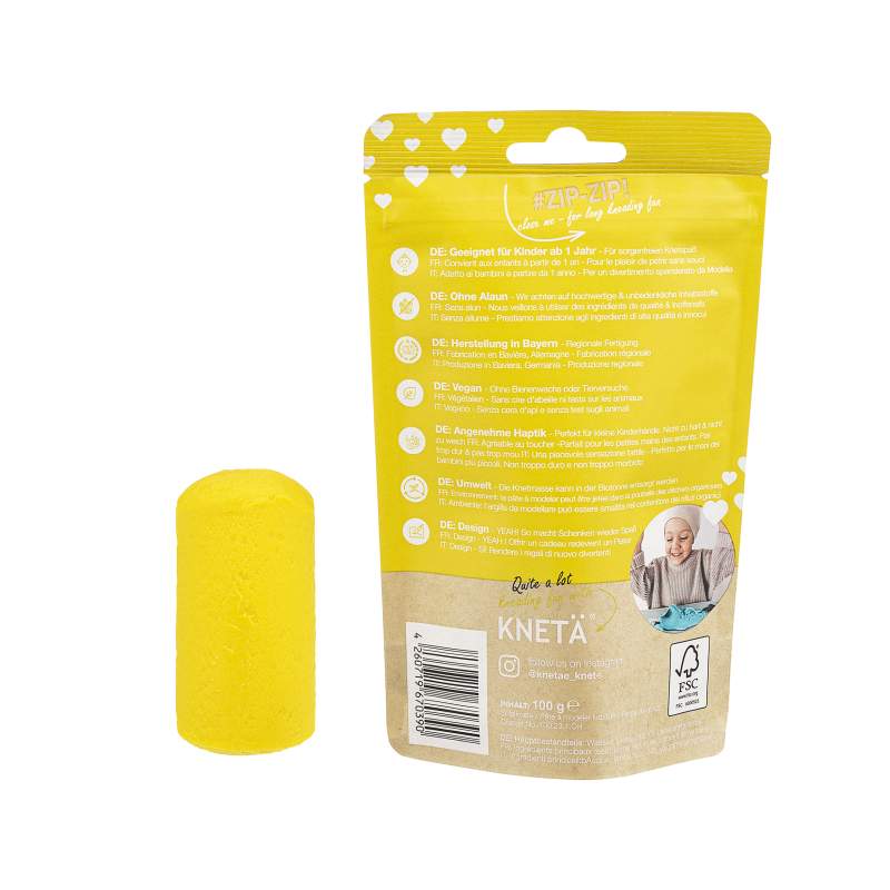 KNETÄ - Knetä Bag vegane Spielknete - gelb 100gr