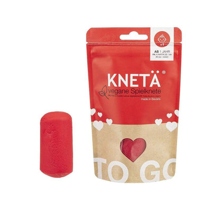 Knetä Bag vegane Spielknete rot in 100-Gramm-Beutel