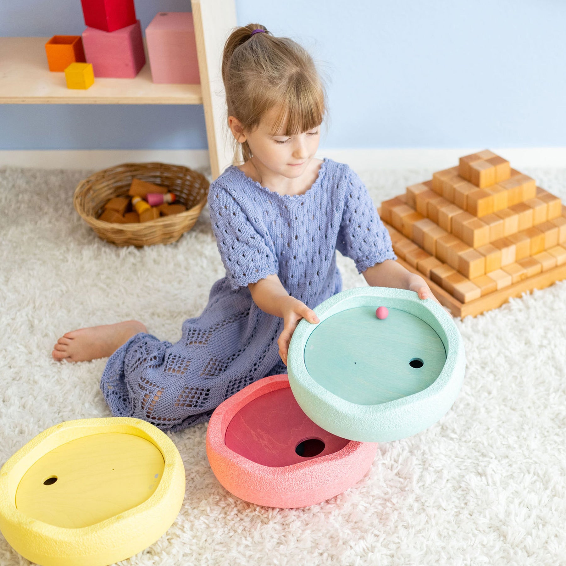 Grimm`s - GRIMM’S x Stapelstein® Kullerscheiben Cool Pastell Bild 6