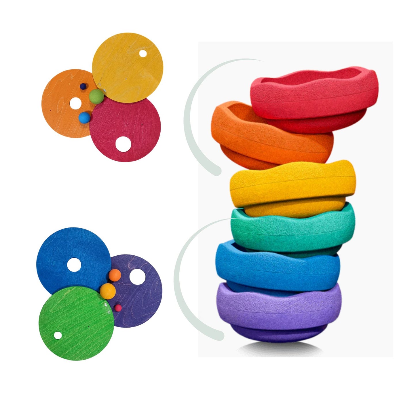 Grimm`s - GRIMM’S x Stapelstein® Kullerscheiben Warm Classic Bild 1